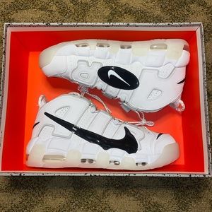 Nike Uptempo black/white size 10.5 men